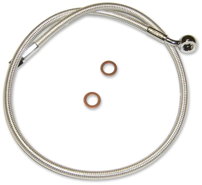 (image for) MAGNUM Sterling Chromite Upper Brake Line, 27", 10mm/180° Banjo