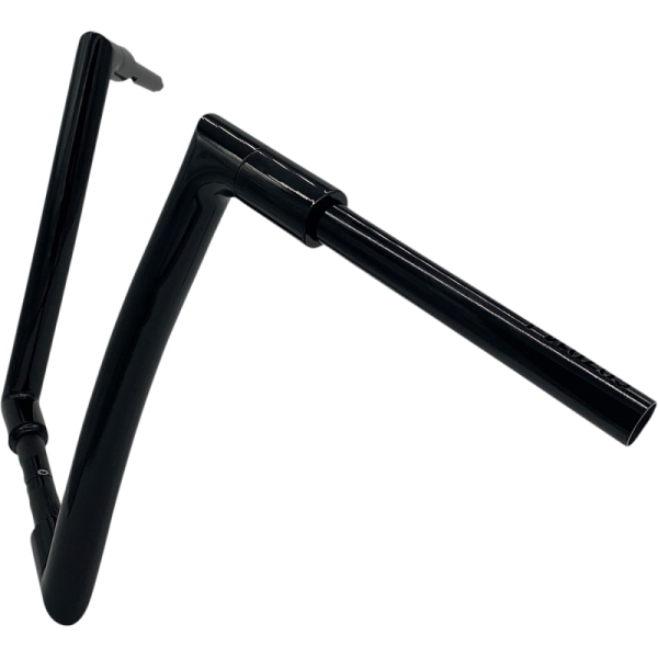 (image for) FAT BAGGERS INC EZ Install Flat Top Handlebar - Gloss Black, 14” Rise