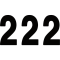 (image for) Pro Numbers - 7" Black - No. 2