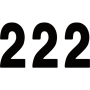 (image for) Pro Numbers - 7" Black - No. 2