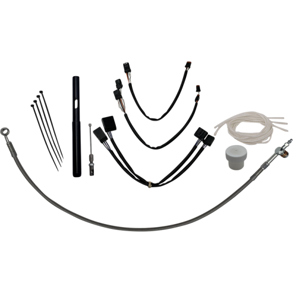 (image for) FAT BAGGERS INC EZ Install Kit Braided 14"