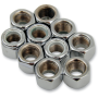 (image for) Chrome Nylon Insert Nut 3/8"-24