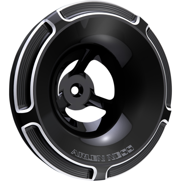 (image for) Arlen Ness Optional Beveled Cover Black for Velocity 90°