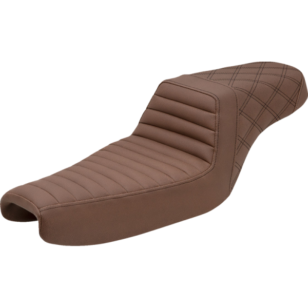 (image for) Saddlemen Step-Up Seat, Brown, Front TR/Rear LS