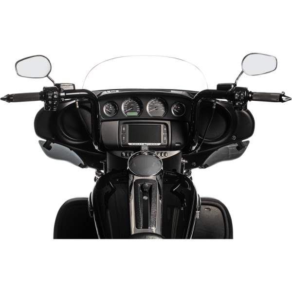 (image for) FAT BAGGERS INC EZ Install Round Top Handlebar - Black, 14” Rise