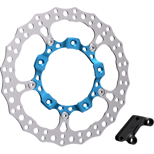 (image for) Arlen Ness 14" Full Floating Rotor Kit, Blue, Right