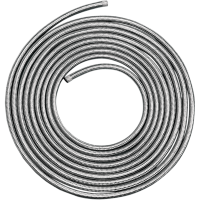 (image for) Stainless Steel Braided Hose 3/8" ID - 3' Length
