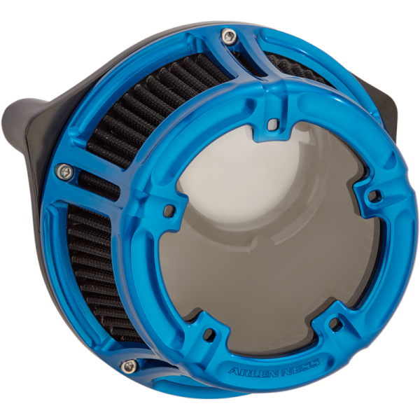 (image for) Arlen Ness Method Clear Series Air Cleaner Kit - Blue anodized
