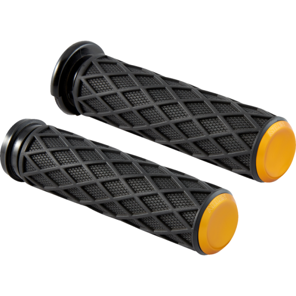 (image for) Arlen Ness Diamond Grips - Gold Anodized