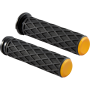 (image for) Arlen Ness Diamond Grips - Gold Anodized