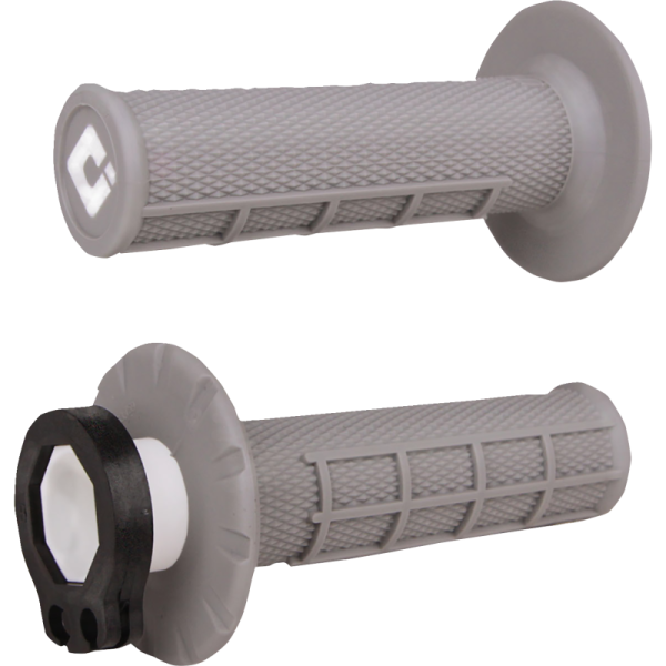 (image for) ODI Lock-On™ MX Grips - Half-Waffle - Soft Gray