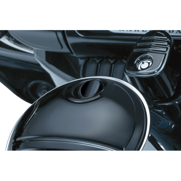 (image for) Kuryakyn Push-Button Fuel Door Latch Gloss Black