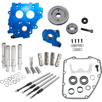 (image for) S&S Gear Drive Cam Chest Kit Without Cams, w/ Chrome Pushrod Tubes