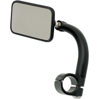 (image for) Rectangular Utility Mirror Black for 1" bars