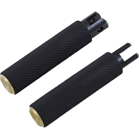 (image for) Knurled Passenger Footpegs, Brass