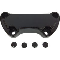 (image for) Handlebar Clamp Scalloped Matte Black