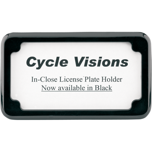 (image for) Cycle Visions Beveled License Plate Frame Black