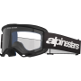 (image for) Alpinestars Vision 3 Goggle, Wordmark Black/Black with Clear Lens