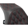 (image for) Drag Specialties Predator III Seat, Double Diamond Silver Thread