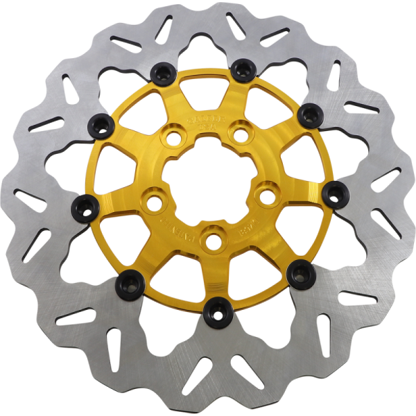 (image for) GBRAKES Full-floating Rear Rotor, Gold Carrier