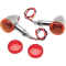 (image for) Chrome Mini Deuce Marker Light with Amber/Red Lenses (Stud Mount)
