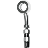 (image for) 3/8"/10 mm 15° Chrome Banjo w/ 90° Twist w/ Stainless Fittings