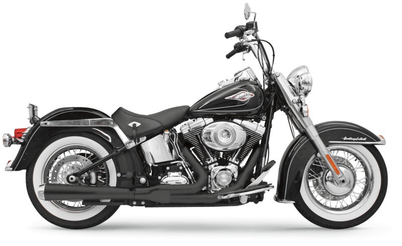 (image for) BASSANI XHAUST Road Rage 2-Into-1 System (Black Ceramic, Long)