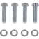 (image for) Chrome Hand Control Screw Kit