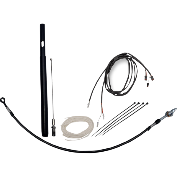 (image for) FAT BAGGERS INC EZ Install Kit Black Braided 16"