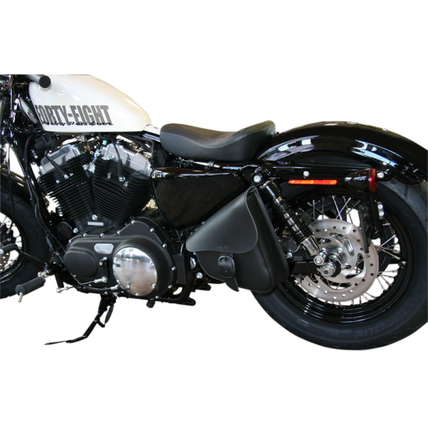 (image for) Black Swingarm Bag with Matte Black Buckle