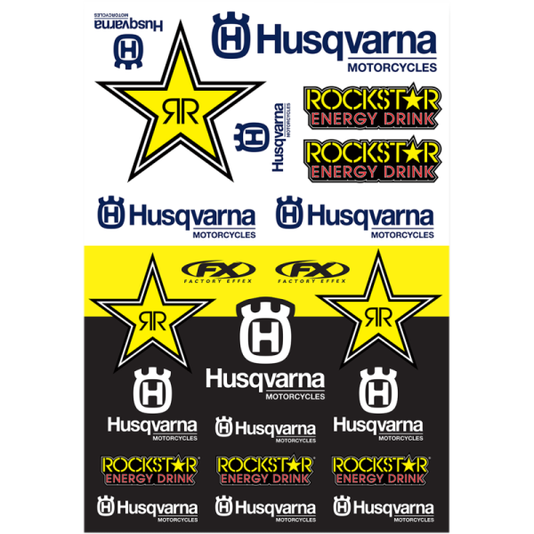 (image for) FACTORY EFFEX Husqvarna Racing OEM Sticker Sheet