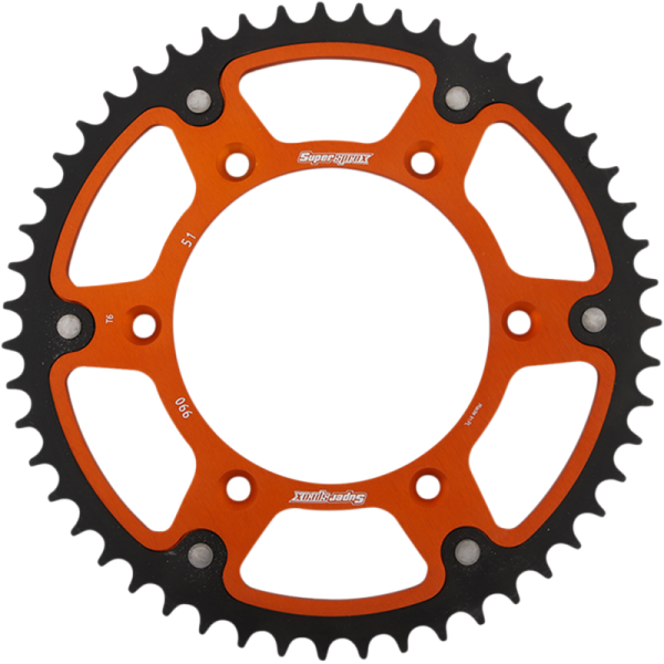 (image for) Supersprox Rear Sprocket - 51T Stealth/Orange
