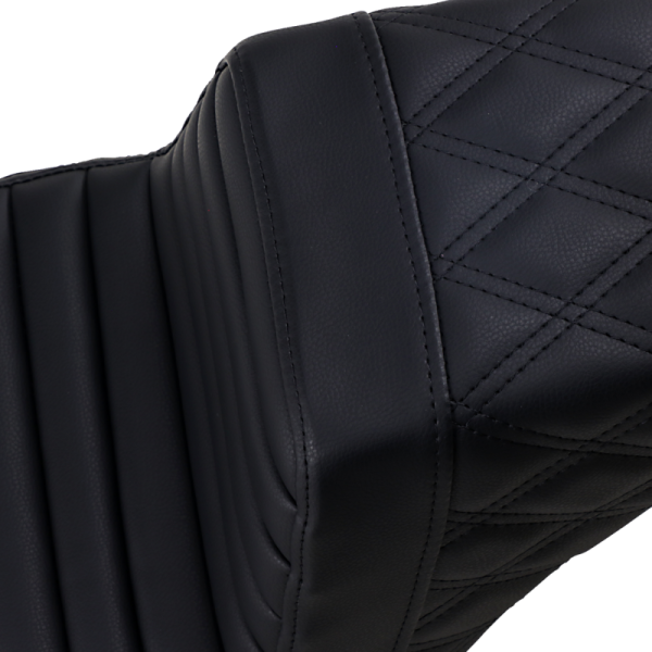 (image for) Saddlemen Step-Up Seat Front TR Rear LS Black