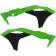 (image for) Acerbis Radiator Shrouds/Louvers - Green/black