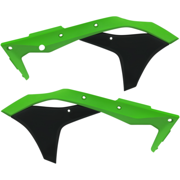 (image for) Acerbis Radiator Shrouds/Louvers - Green/black