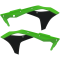 (image for) Acerbis Radiator Shrouds/Louvers - Green/black