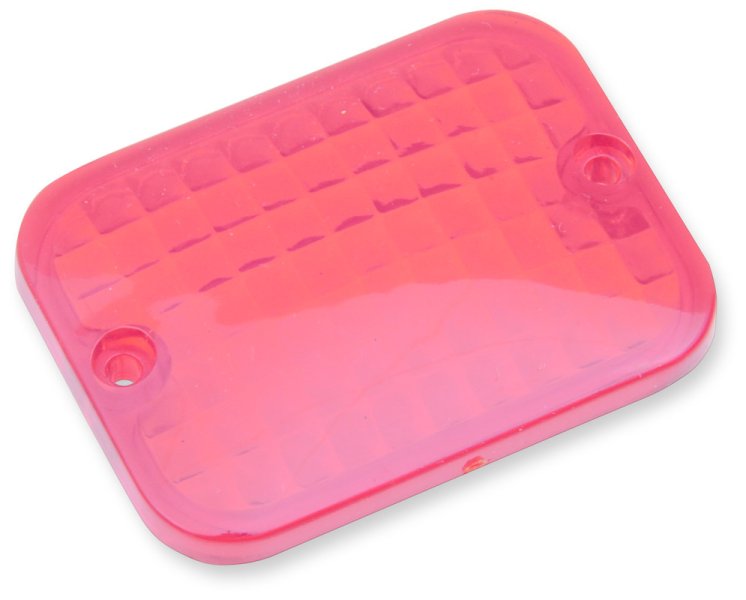 (image for) Drag Specialties Replacement Red Lens (Rectangular)