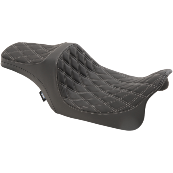 (image for) DRAG SPECIALTIES SEATS Predator III Seat Double Diamond Silver