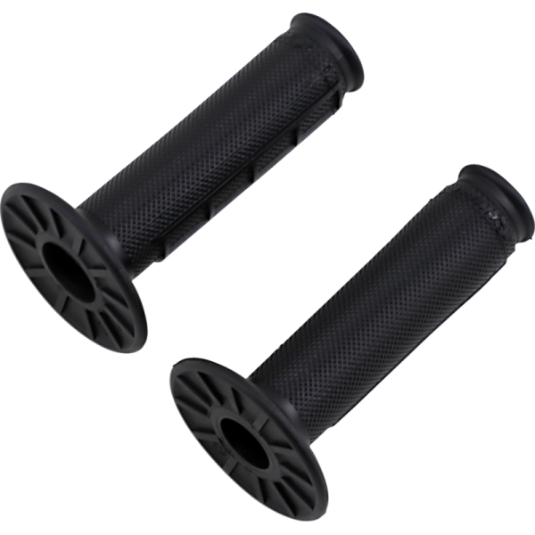 (image for) Renthal Ultra-Tacky Dual Compound Half-Waffle Grips - Black-on-Black