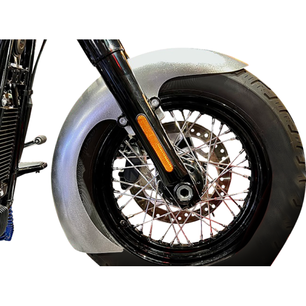 (image for) PAUL YAFFE BAGGER NATION Thicky Front Fender Softail 16"-19" Satin Adapters