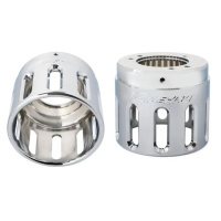 (image for) 4.5" MotoPro45 Chrome with Slot Chrome End Caps
