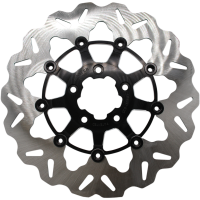 (image for) Full-floating Front Rotor, Black/Machined Carrier