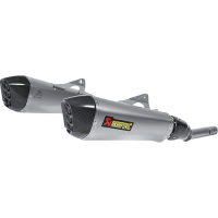 (image for) Akrapovič Dual Titanium Mufflers w/ Carbon End Caps for BMW K 1600 GT/GTL