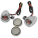 (image for) Mini Deuce Marker Light - Chrome, Lights w/ clear/smoke lenses (bolt mount)