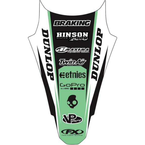 (image for) Factory Effex Rear Fender Kit - Kawasaki KX250F 13-16, KX450F 12-15