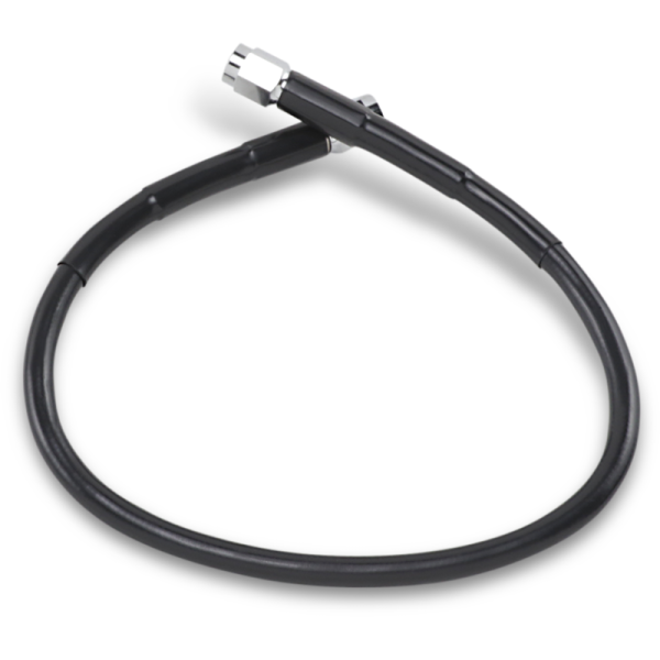 (image for) Drag Specialties Black Vinyl-Coated Stainless Steel Brake Line 17"