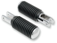 (image for) Drag Specialties Chrome Footpegs with Rubber Sleeve