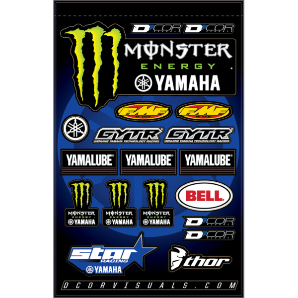 (image for) D'COR VISUALS Star Yamaha Monster Decal Sheet