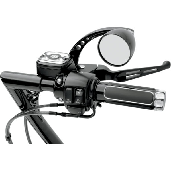 (image for) Drag Specialties Slotted Wide Blade Lever Set Matte Black