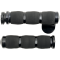 (image for) Air Cushioned Grips - Touring - Black Anodized w/ Throttle Boss